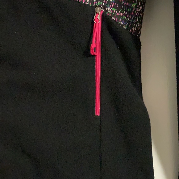 North Face zip up. Fleece. Like new condition. Hardly worn. Multi color. - Picture 3 of 6